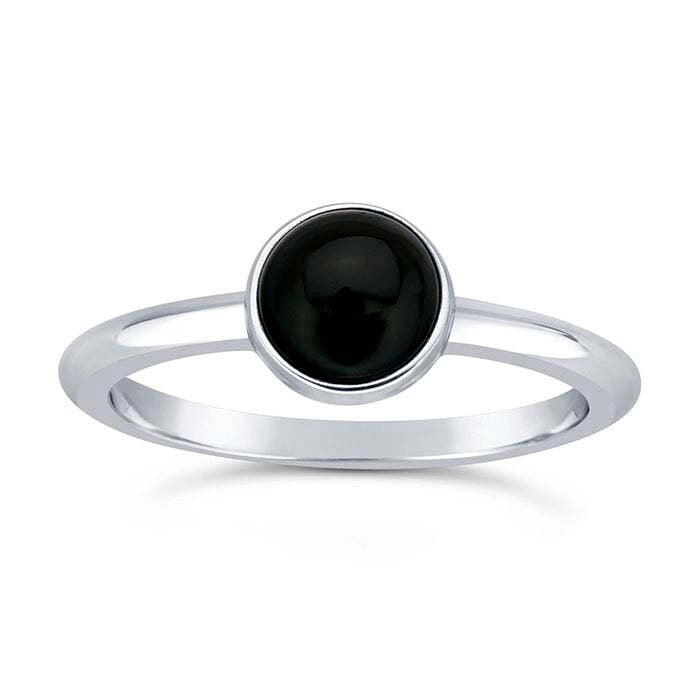 Sterling Silver Round Cabochon Ring Mounting, different sizes available