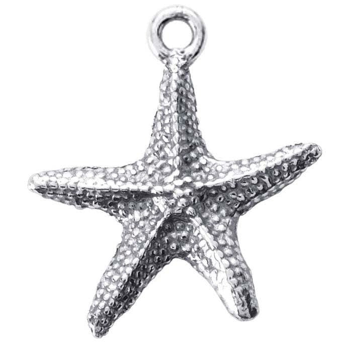 Sterling silver starfish charm