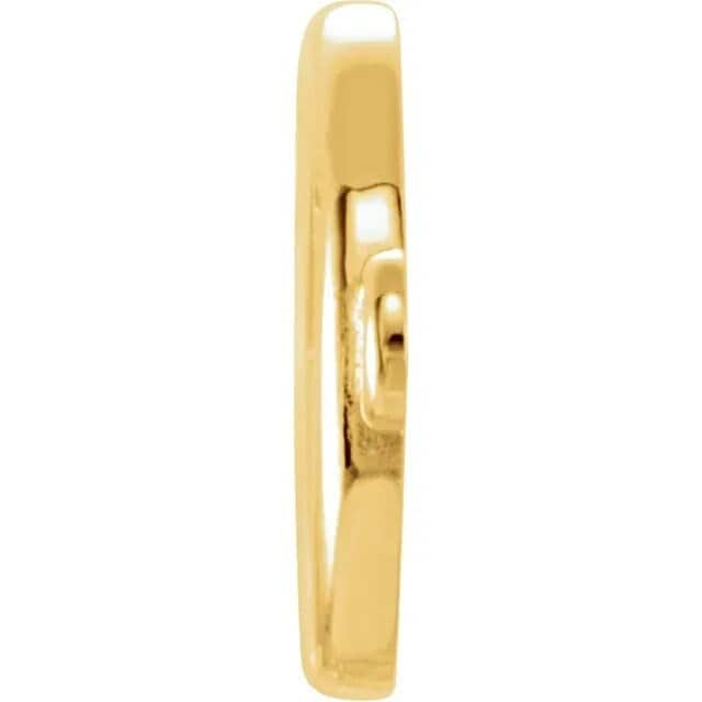 14k gold infinity-inspired bracelet center in rose gold, yellow gold, or white gold,