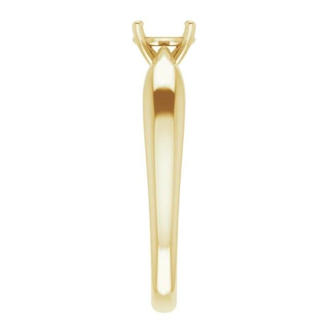 14K Gold 6.5mm Round Solitaire Ring Mounting