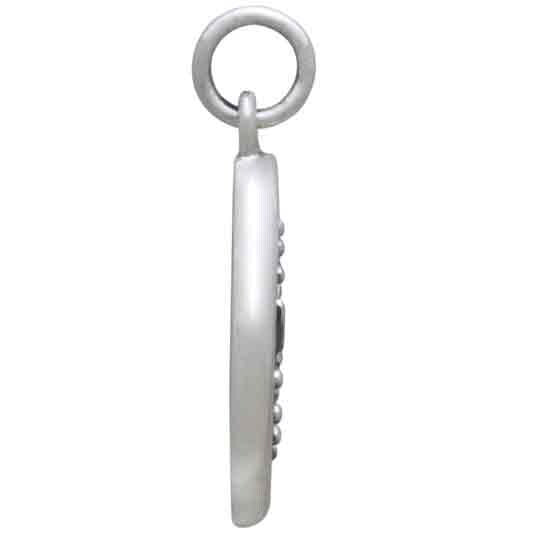 Sterling Silver Wax Seal Bee Charm 22x15mm