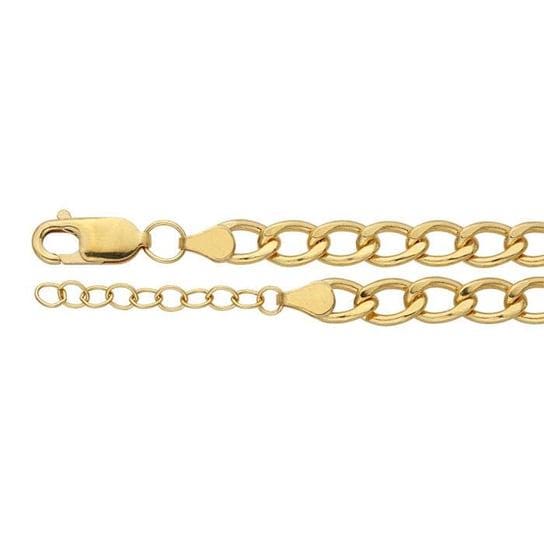 14/20 Yellow Gold-Filled Curb Chain Bracelet: Adjustable Fashion Style