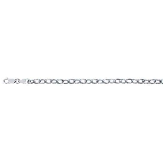 Sterling Silver 5mm Oval Link Chain Bracelet