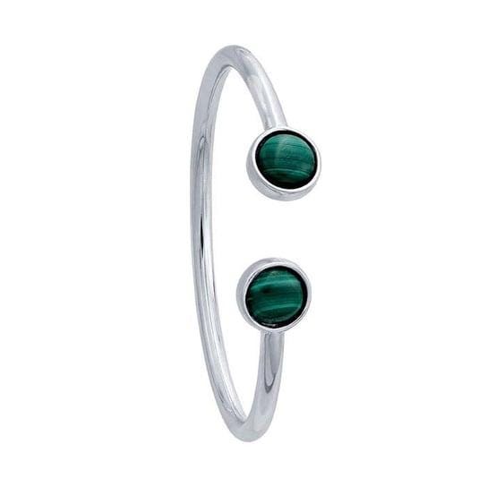 Sterling Silver Rhodium-Plated Round Cabochon Flex Tube Bracelet Mounting, 3 setting sizes available