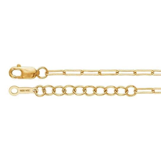14/20 Yellow Gold-Filled 2 x 5.5mm Oval Cable Chain Bracelet