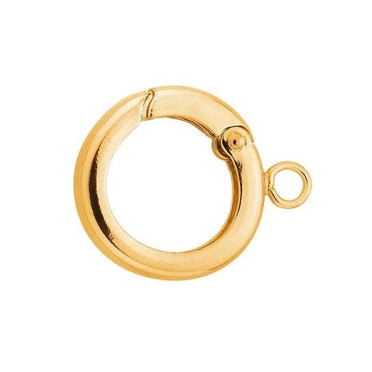 14/20 Yellow Gold-Filled Push Clasp with Ring, 3 sizes available