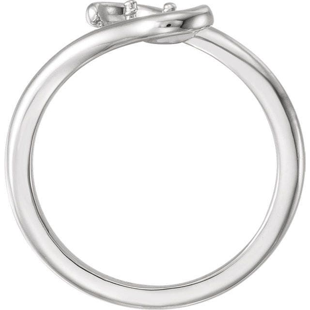 Sterling Silver Pearl Ring Mounting: 7mm, 14k Gold Option