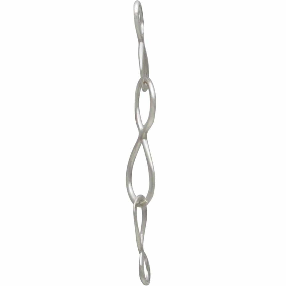 Sterling Silver Three Infinity Links Chain Segment