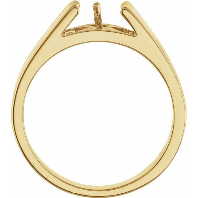 Cathedral Pearl Ring Mounting: Sterling Silver, 10k/14k Gold, 8mm Pearl