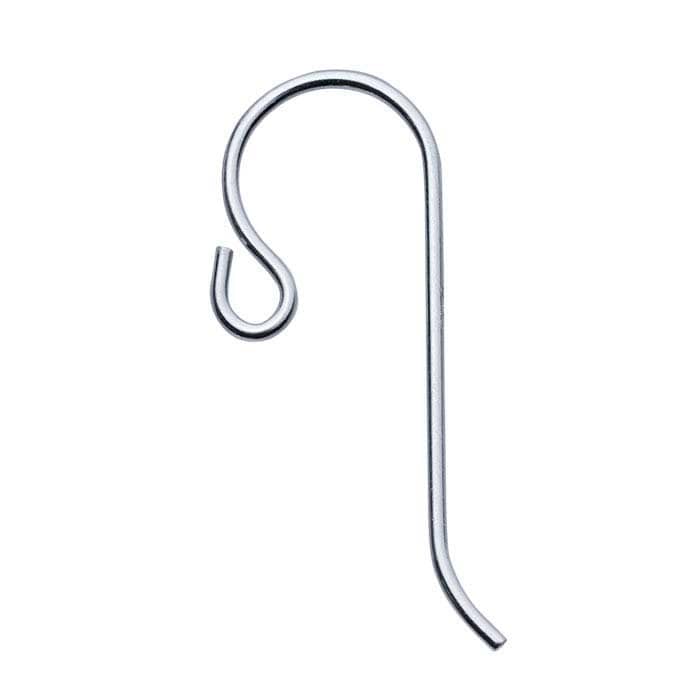 Ear Wire with Outside Loop in Sterling Silver, Gold Filled, or 14k Gold