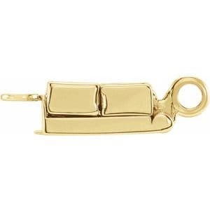 14K Yellow or  White 14.5x7.3 mm Demika® Small Top Magnetic Clasp