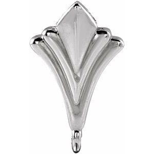 Gold Hidden Bail: Tapered Shield Design (5.2x1.5 mm)