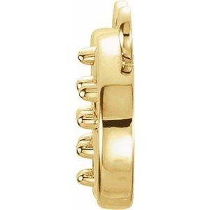 3-Stone Infinity-Inspired Pendant Mounting available in Sterling Silver and 14k gold