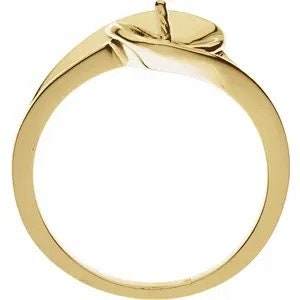 Pearl ring mounting for 6 or 8mm pearl in your choice of metals