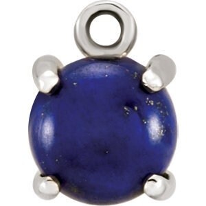 14k Gold Round Cabochon Dangle Setting, DIY Jewelry Supplies, different sizes available