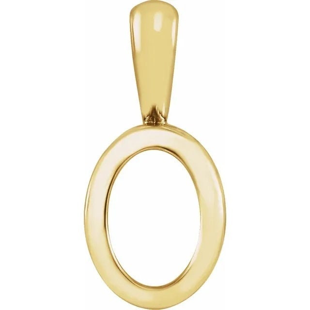 Oval Filigree Sterling Silver or 14k Gold Pendant Mounting, choose your size