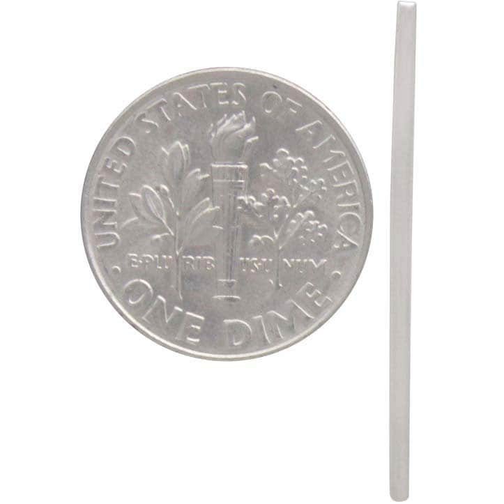 Sterling silver center line hook earrings 30x8mm