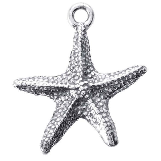 Sterling silver starfish charm