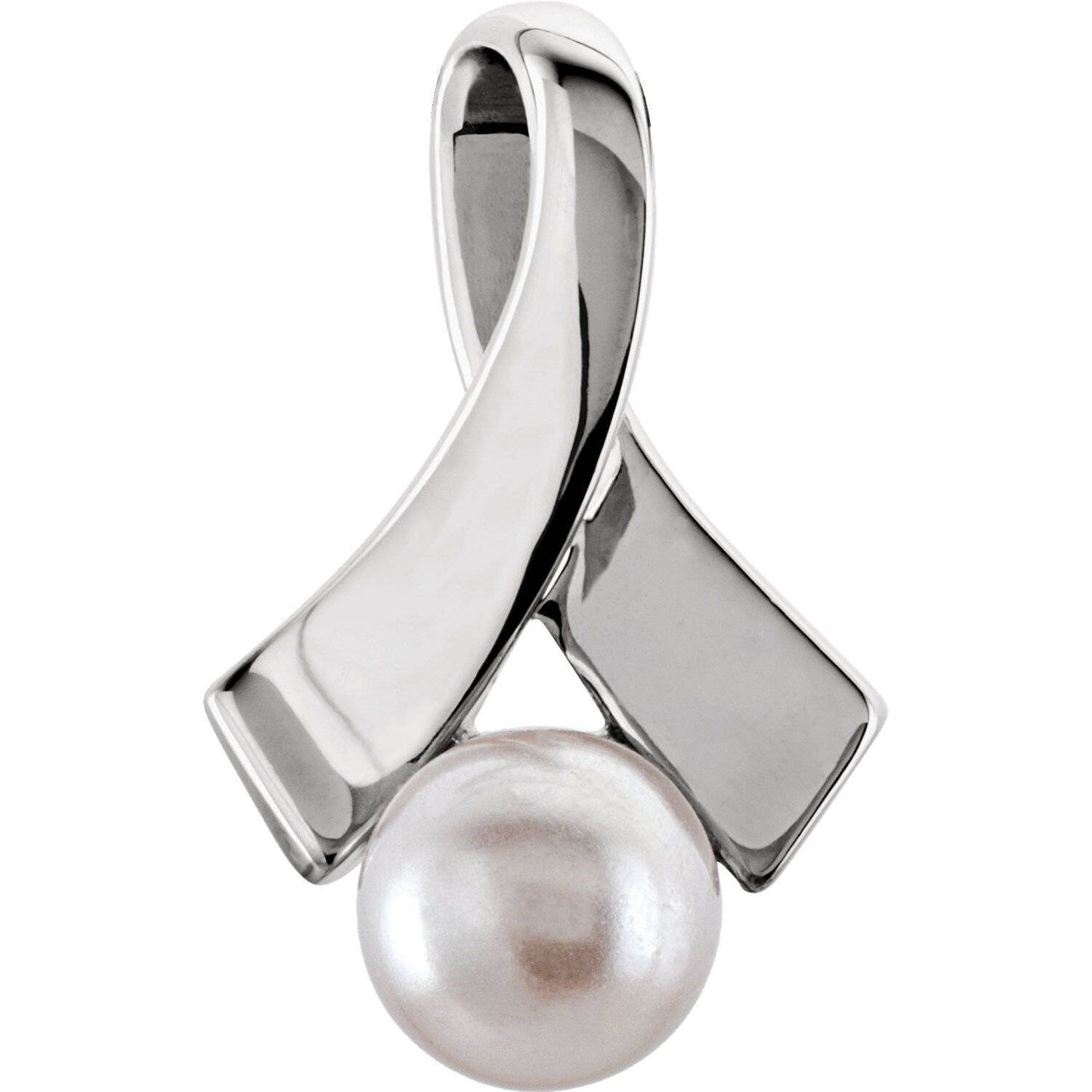 Sterling silver pendant mounting for pearl