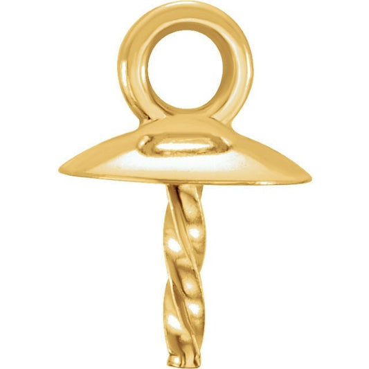 14k yellow bail for 6-8mm pearl