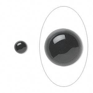 Black Onyx Round Cabochon, choose your size, sold as 1 pcs.