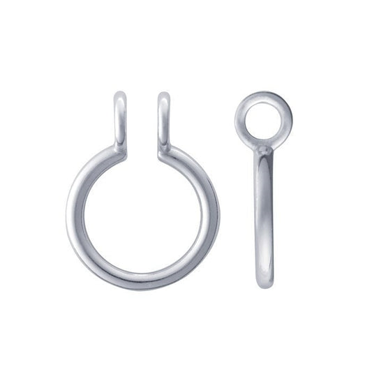 Sterling silver ring keeper pendant