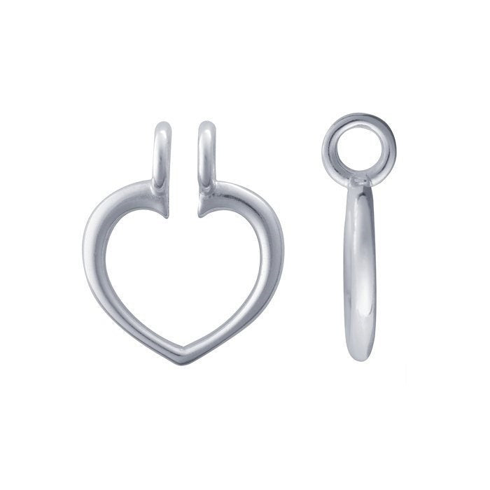Sterling silver ring keeper pendant