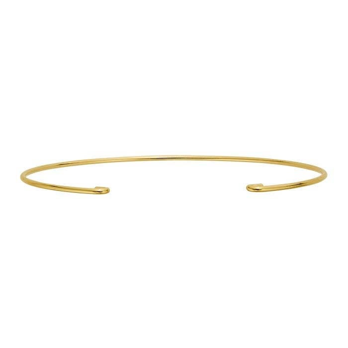 Double-Hook Bangle Bracelet Component in Gold Filled or 925 Sterling Silver