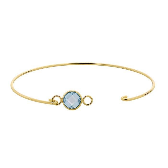 Double-Hook Bangle Bracelet Component in Gold Filled or 925 Sterling Silver