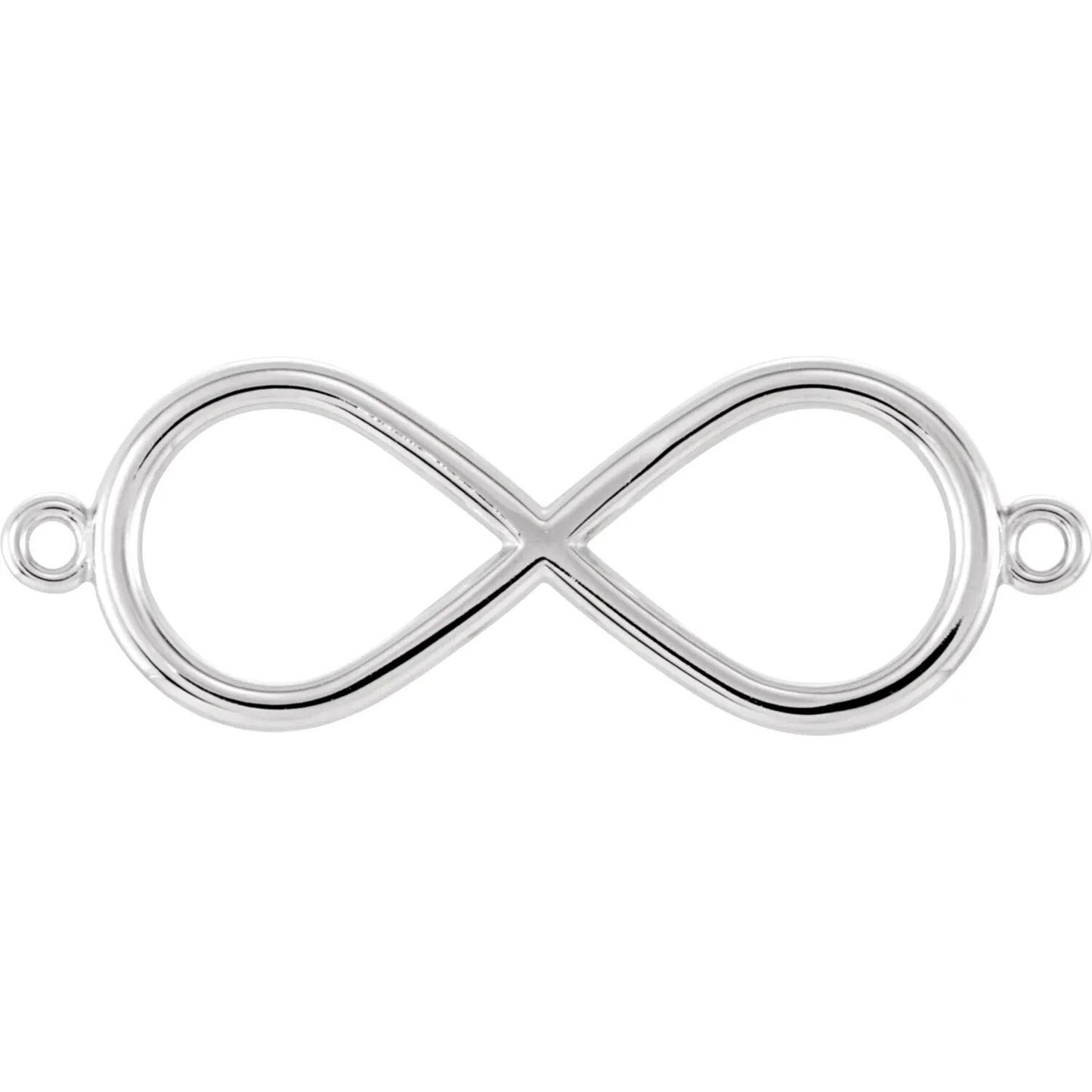 14k gold infinity-inspired bracelet center in rose gold, yellow gold, or white gold,