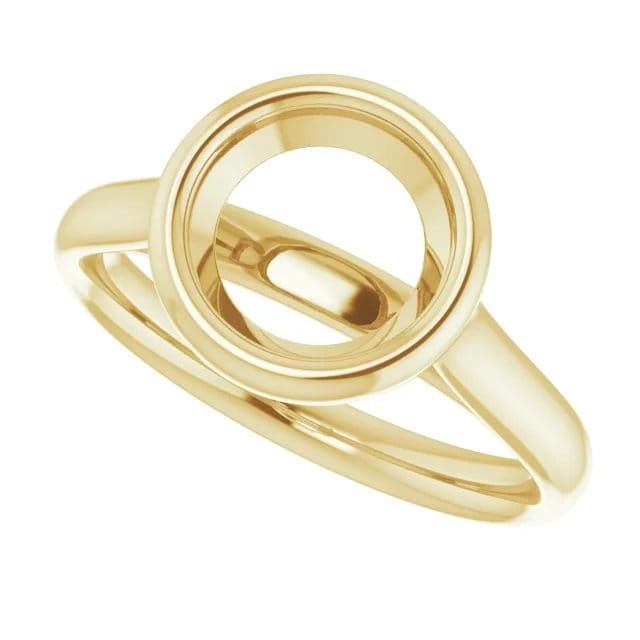 6.5mm Solitaire Ring Mounting, Customizable, Choose Your Metal