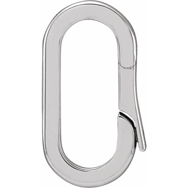 Elongated Charm Bail: Sterling Silver or 14k Gold