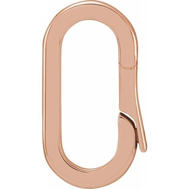 Elongated Charm Bail: Sterling Silver or 14k Gold
