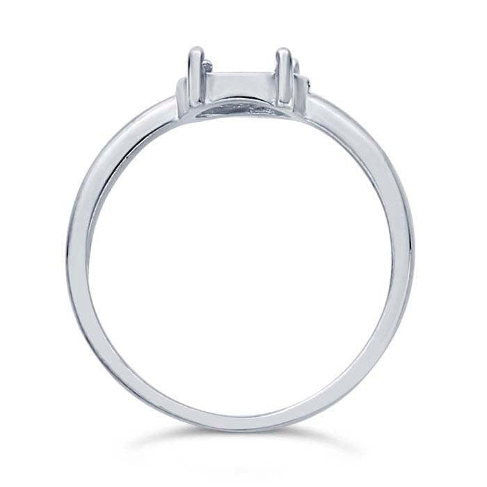 Sterling silver oval ring mounting, choose your size