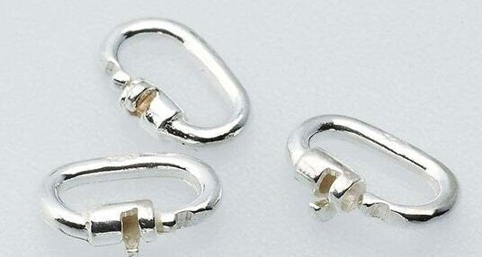 Sterling Silver 4.6 x 1.8mm Link Lock Jump Ring, sold per piece