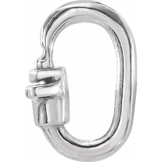 Sterling Silver 4.6 x 1.8mm Link Lock Jump Ring, sold per piece