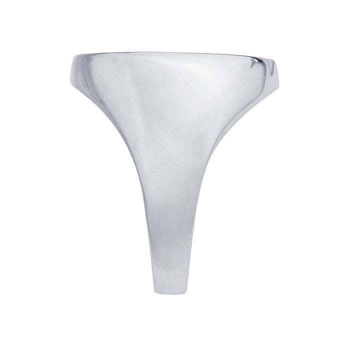 Sterling Silver Oval Cabochon Ring Mountings,