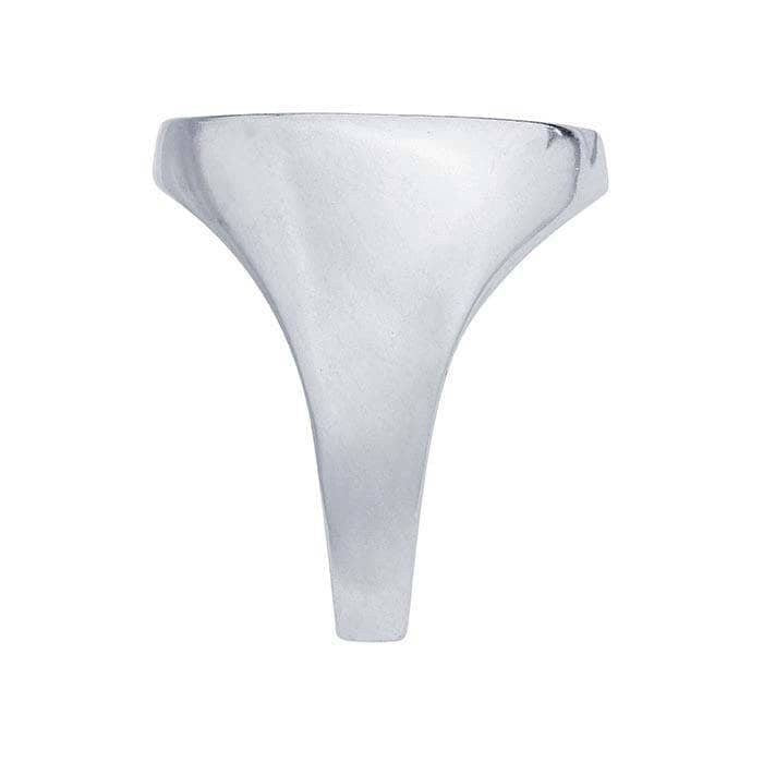 Sterling Silver Oval Cabochon Ring Mountings,
