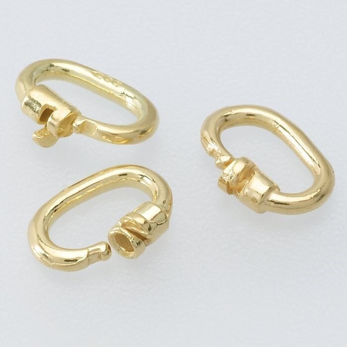 14K Yellow Gold Link Lock Jump Ring, No Solder (4.6 x 1.8mm)