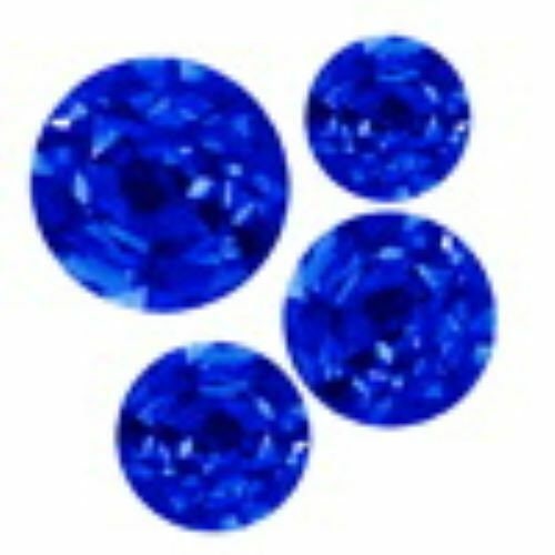 Round Faceted Blue Sapphire A Grade, 1