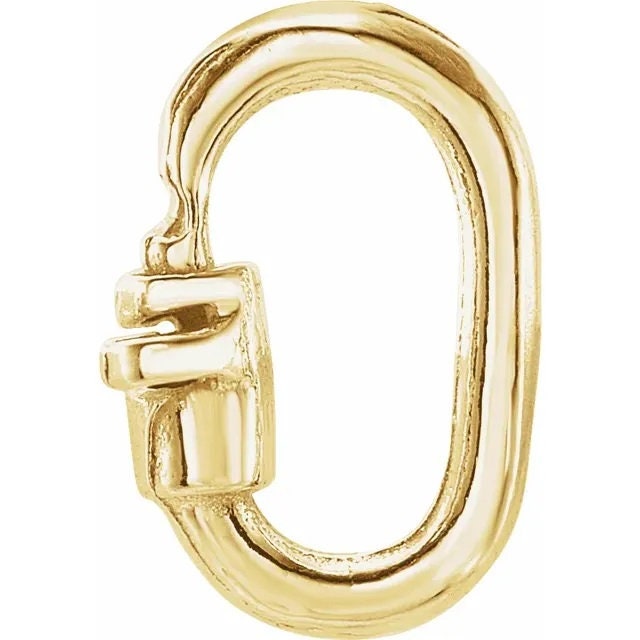 14K Yellow Gold Link Lock Jump Ring, No Solder (4.6 x 1.8mm)