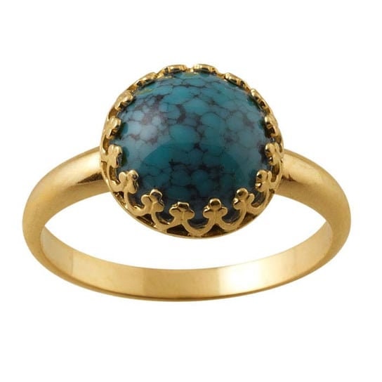 14K Yellow Gold  Round Gallery Wire Bezel Ring Mounting, select your size