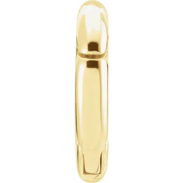 10K Yellow Gold Charm Bail, Jewelry Component (12x12 mm)