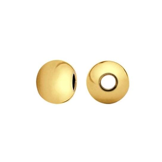 14k Yellow Gold-Filled Round Seamless Bead, choose your size, sold in pairs