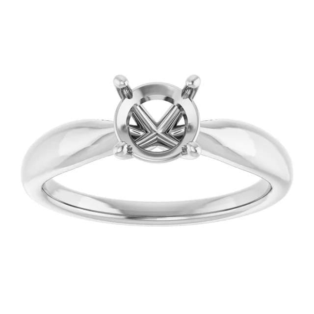 14K Gold 6.5mm Round Solitaire Ring Mounting