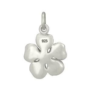 Sterling silver cherry blossom charm