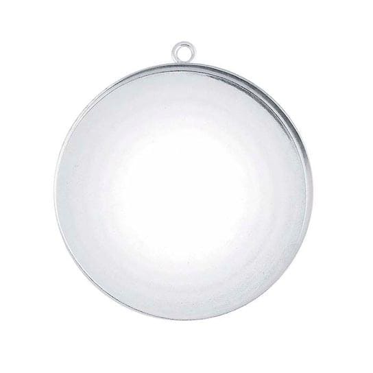Sterling silver round  bezel  component, Cabochon or resin mounting