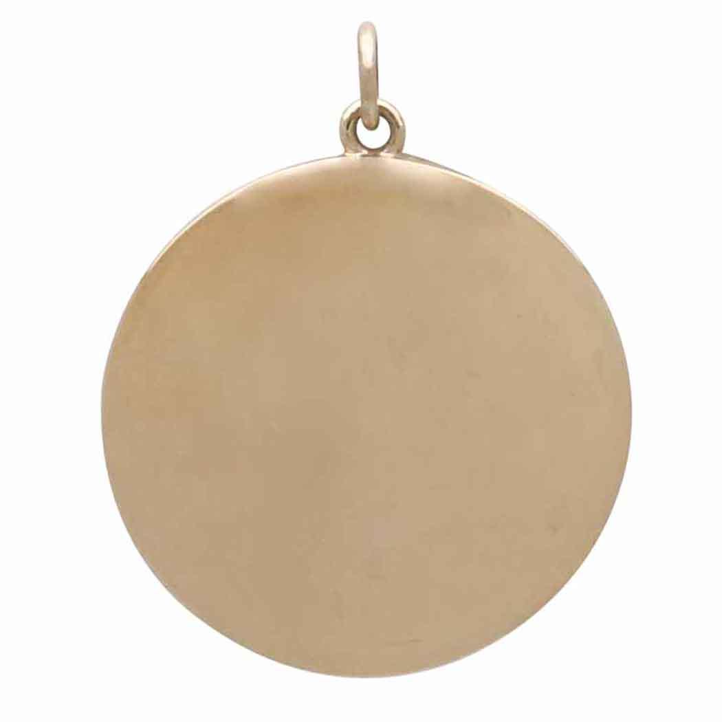 Mixed Metal Yin Yang Sun and Stars Pendant