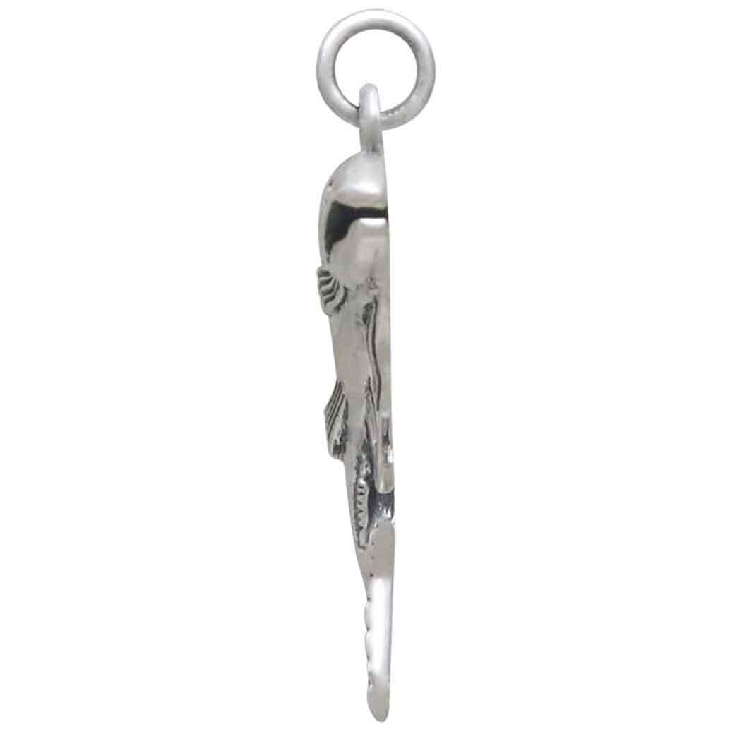 Sterling Silver Salmon Charm 29x20mm