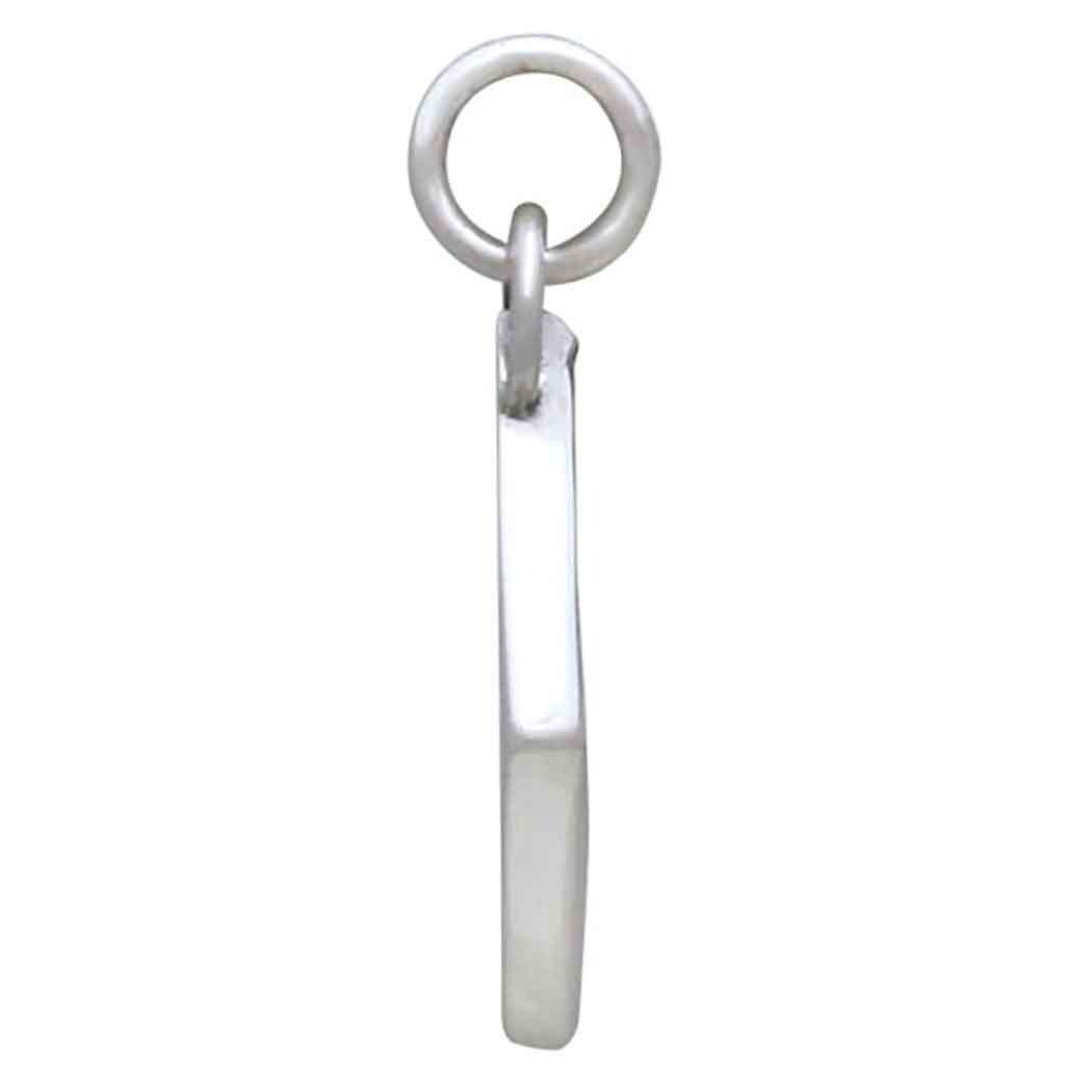 Mixed Metal Sword Shadow Box Charm 21x10mm